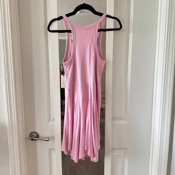 Daily Practice x Anthropologie Half Pipe Mini Dress Rose Pink Coquette Sz Small - Picture 5 of 5